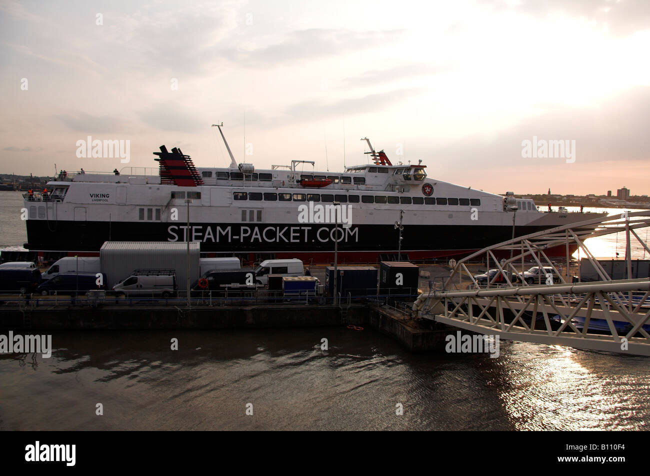 Isle of Man ferry, Liverpool, UK Stock Photo