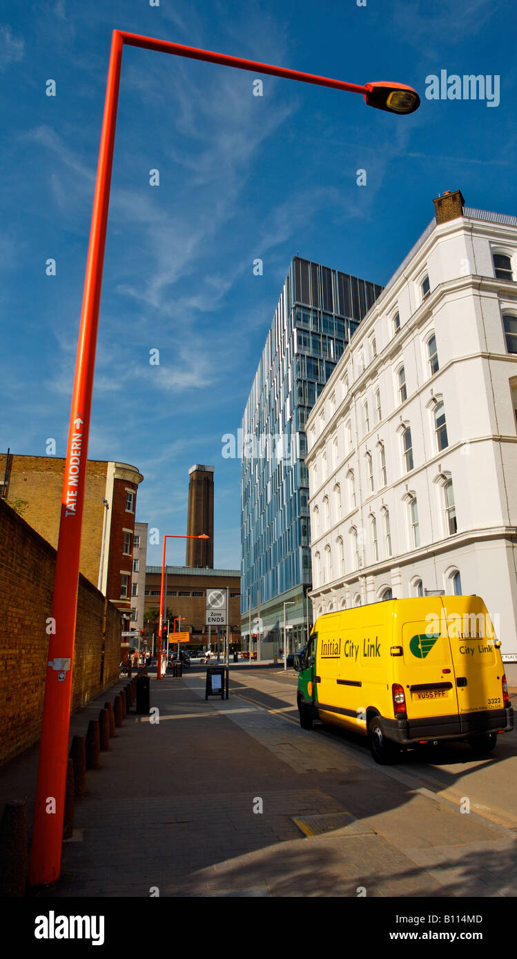 Palestra Building Palestra building designed by Will Alsop, framed by orange lamp post ...