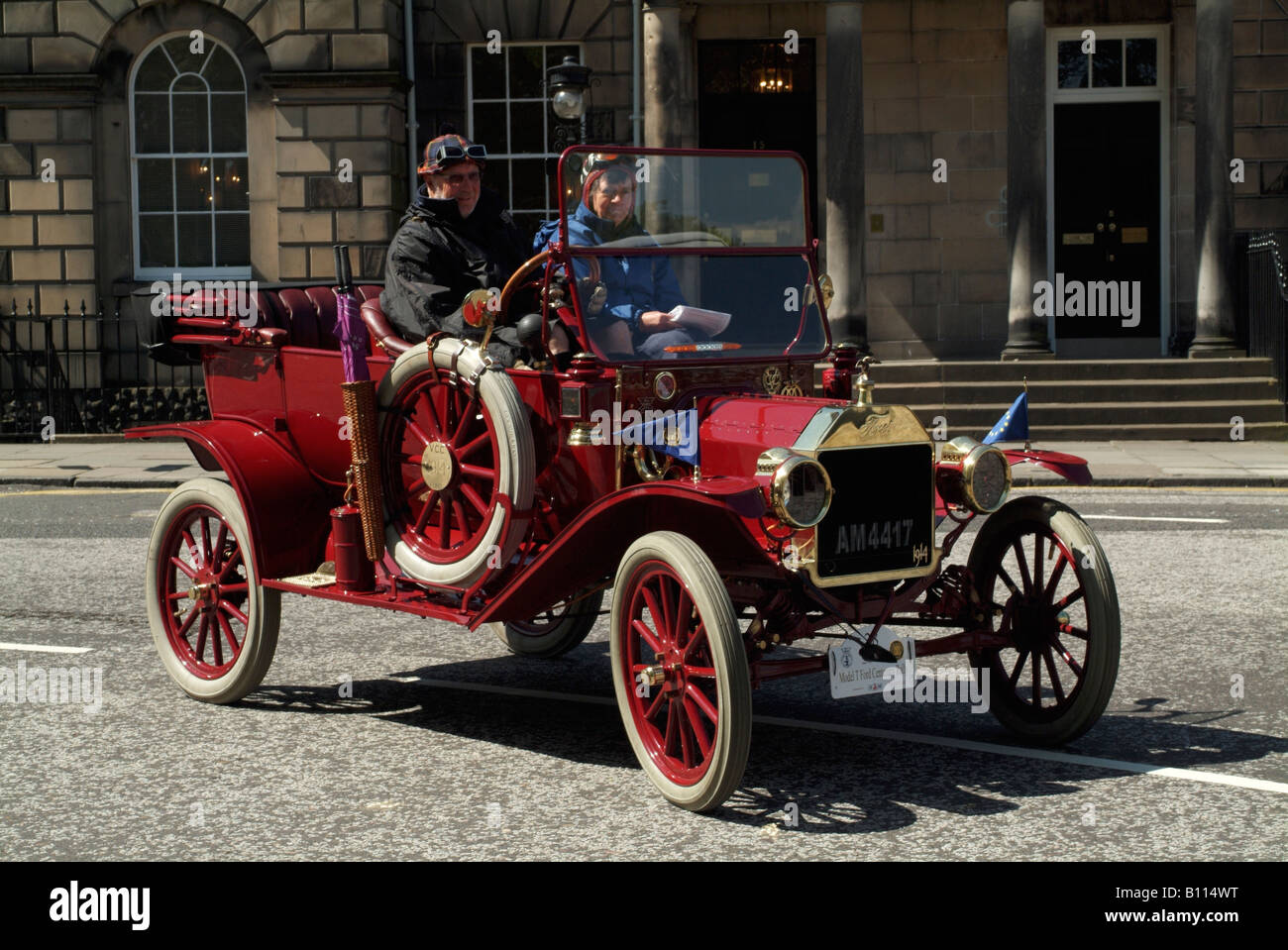 A 1914 Model T Ford tourer car taking part in the 2008 Centenary Rally, Edinburgh Stock Photo