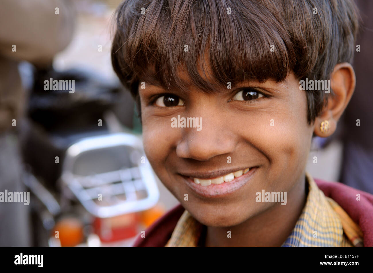 A beautiful Indian smile Stock Photo