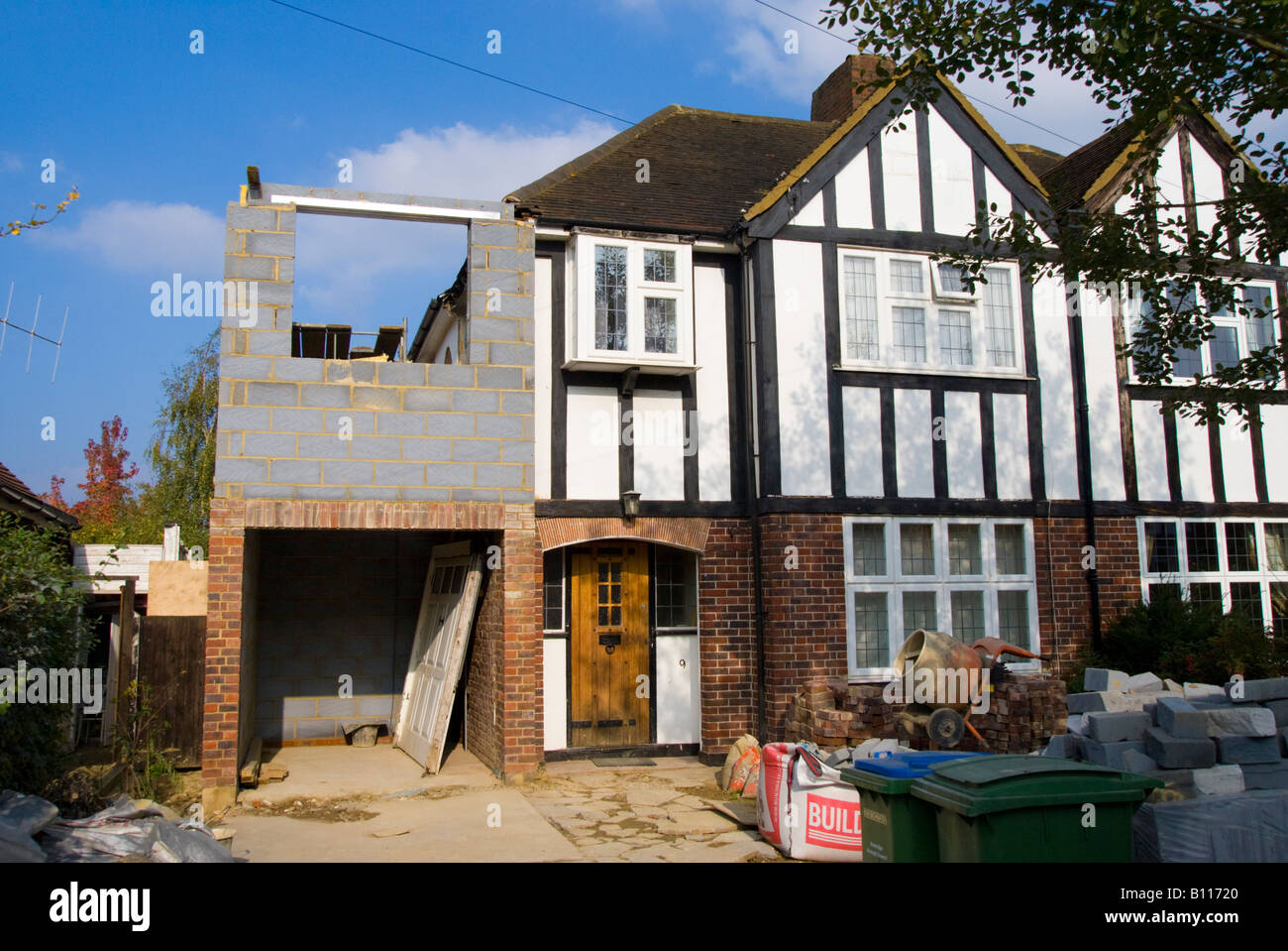 house extension in process Stock Photo Alamy