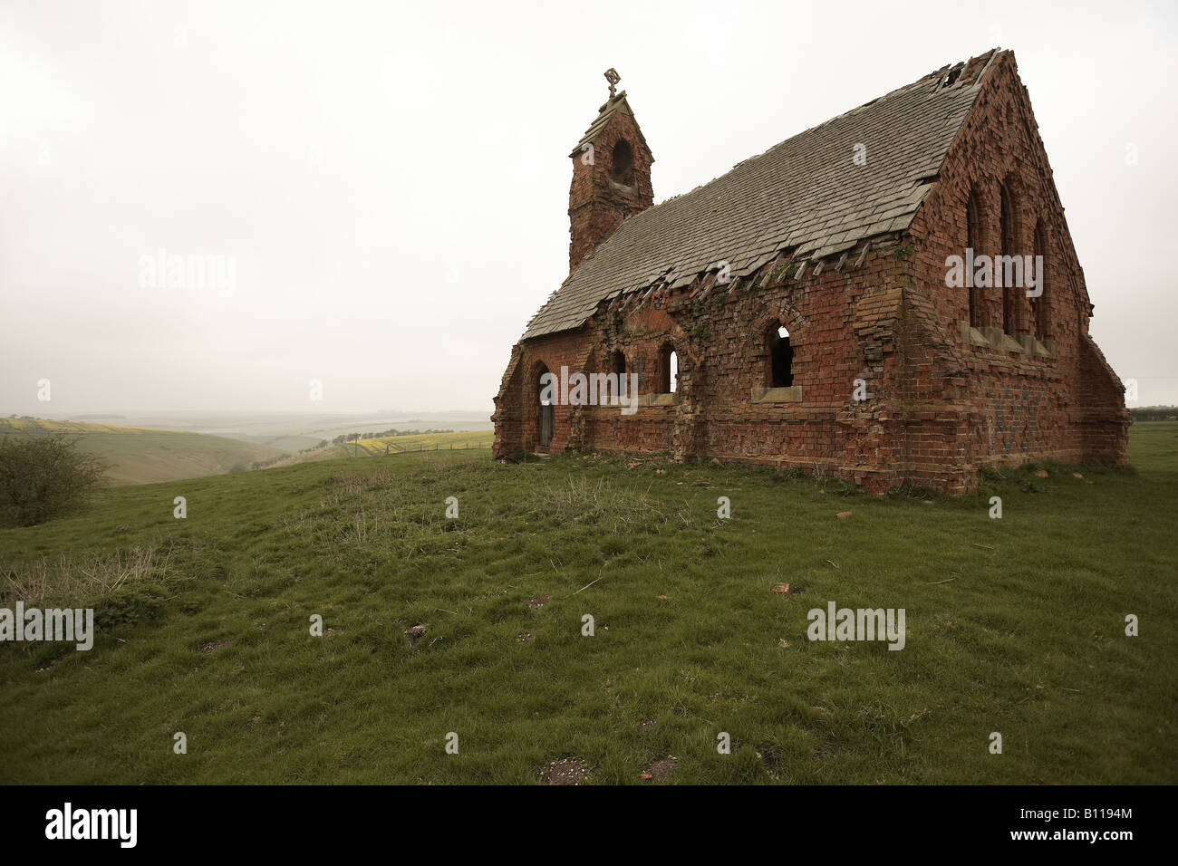 The ruins of Holy Trinity church Cottam East Yorkshire England UK Stock Photo