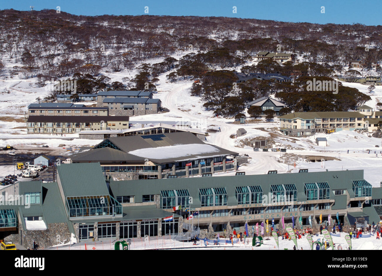 Perisher Valley Hotel and Village Perisher Valley New South Wales Australia Stock Photo