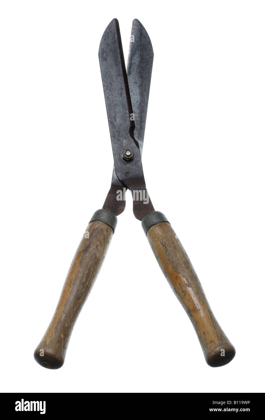 garden shears clippers open Stock Photo Alamy