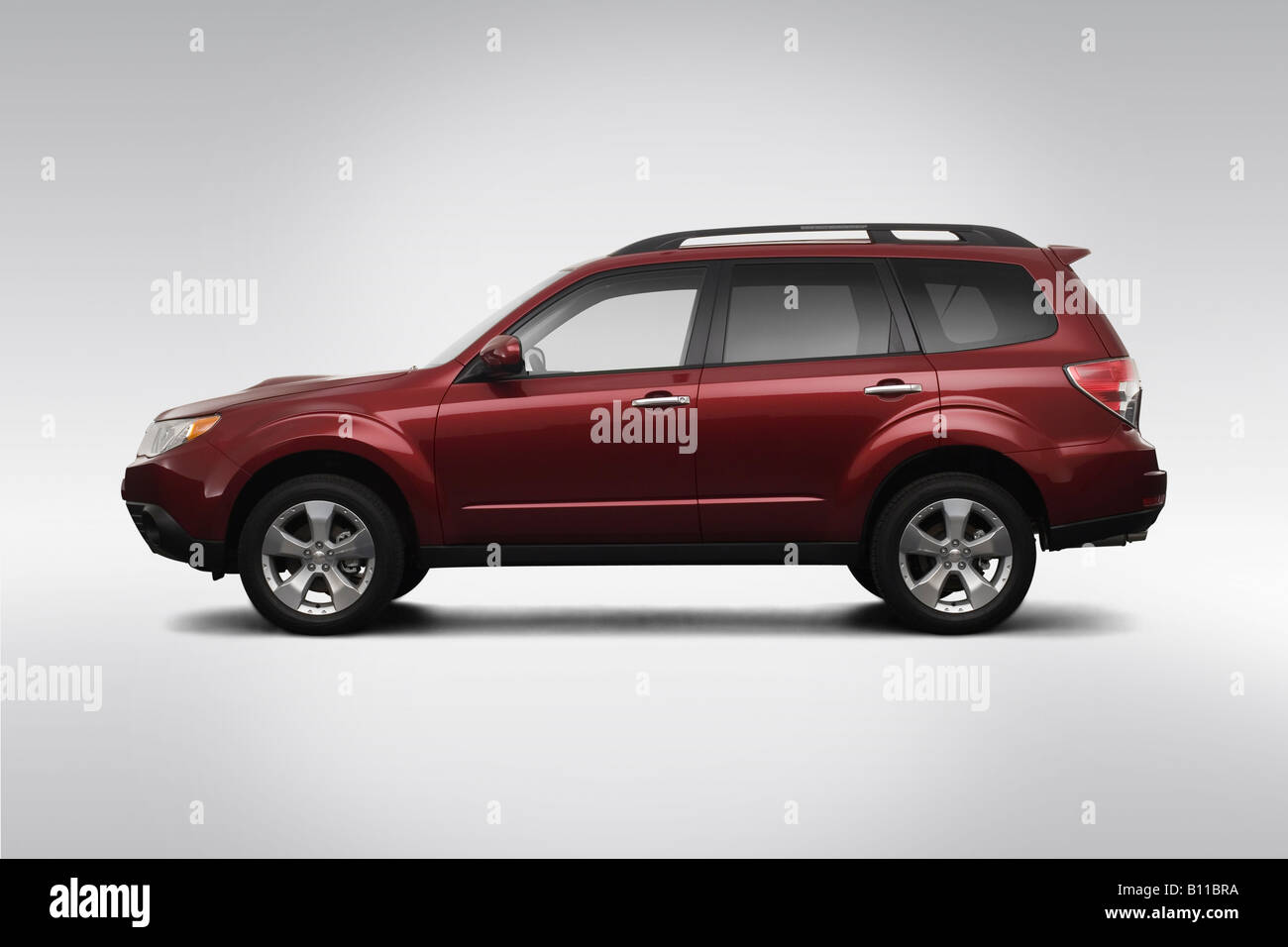 2009 Subaru Forester XT Limited in Red Drivers Side Profile Stock