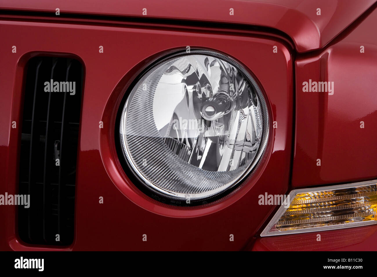 2008 Jeep Patriot Limited in Red Headlight Stock Photo Alamy