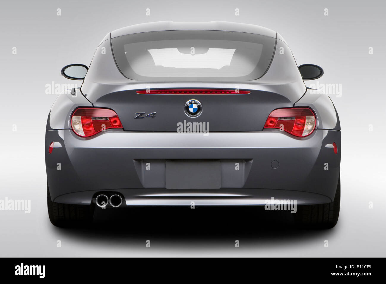 08 Bmw Z4 Coupe 3 0si In Gray Low Wide Rear Stock Photo Alamy
