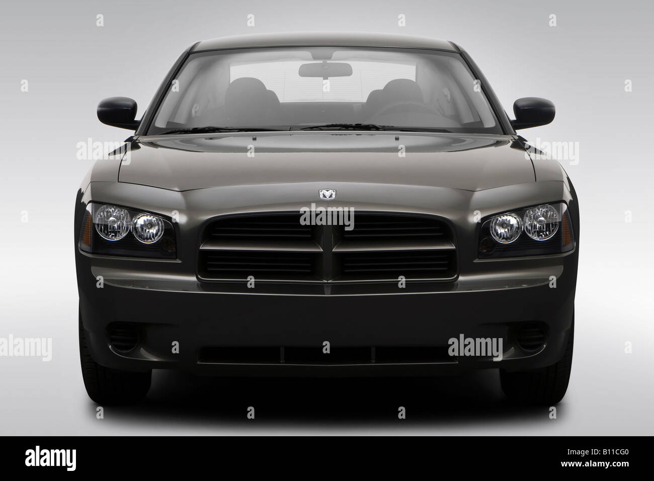2008 Dodge Charger in Gray - Low/Wide Front Stock Photo