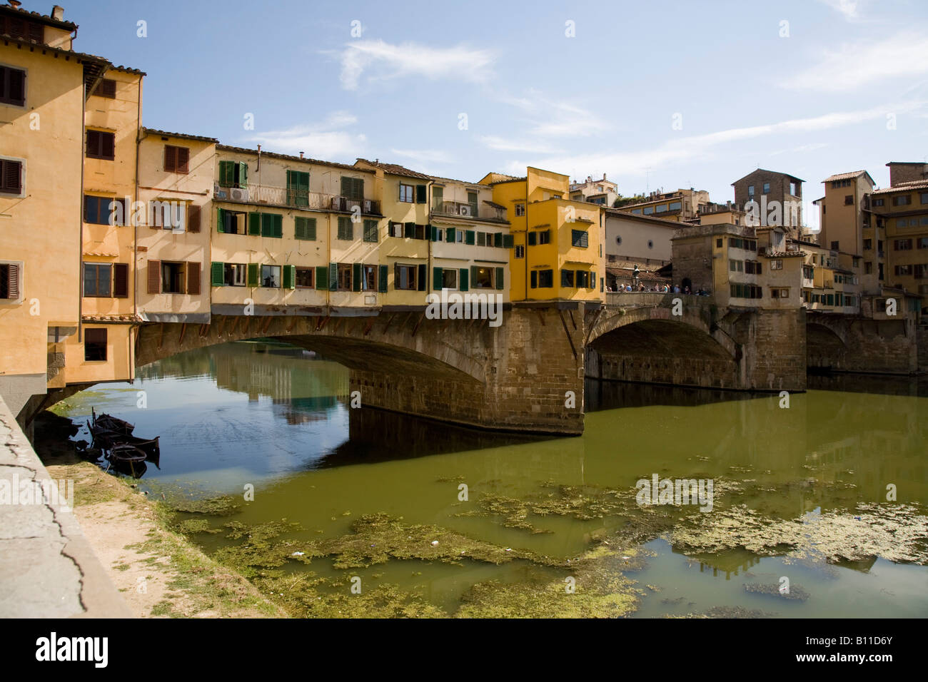 Florenz, Ponte Vecchio von 1345, Stock Photo