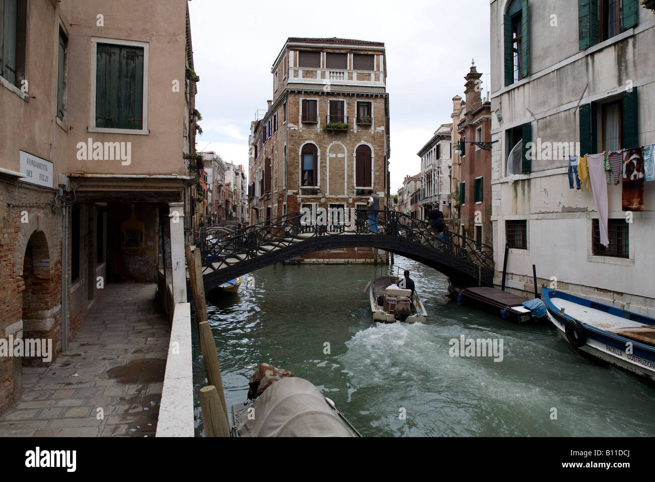 Venedig, Kopfbau am Rio di San Giovanni, Stock Photo