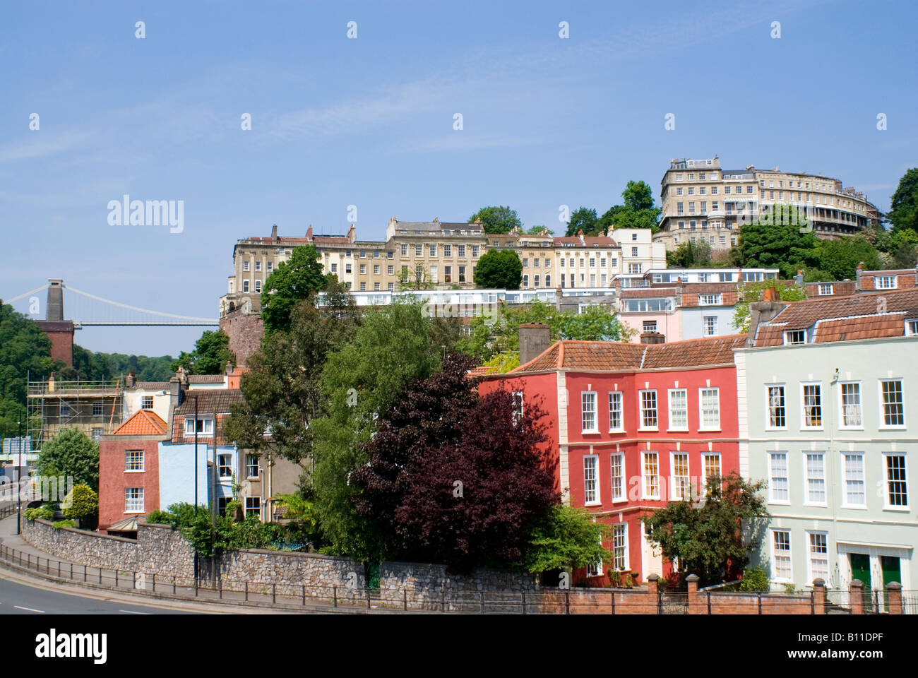 clifton and clifton suspension bridge bristol Stock Photo