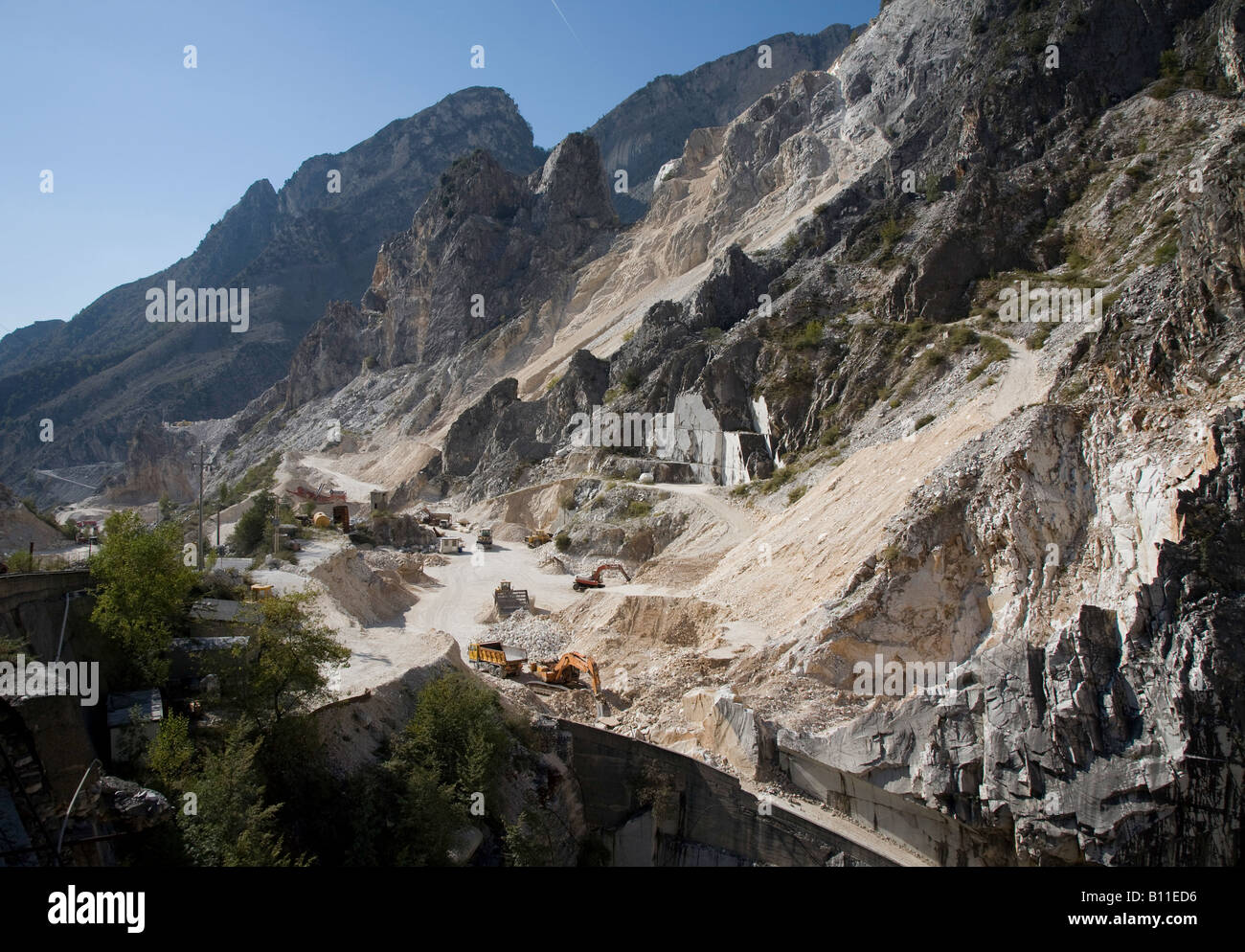 Carrara, Marmorsteinbruch, Stock Photo