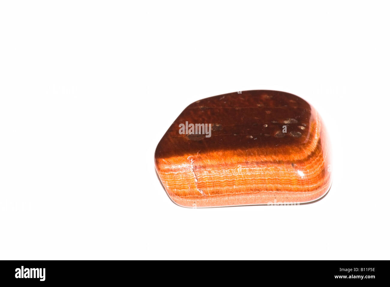 Red Tiger's Eye - Often used for Crystal Healing Stock Photo