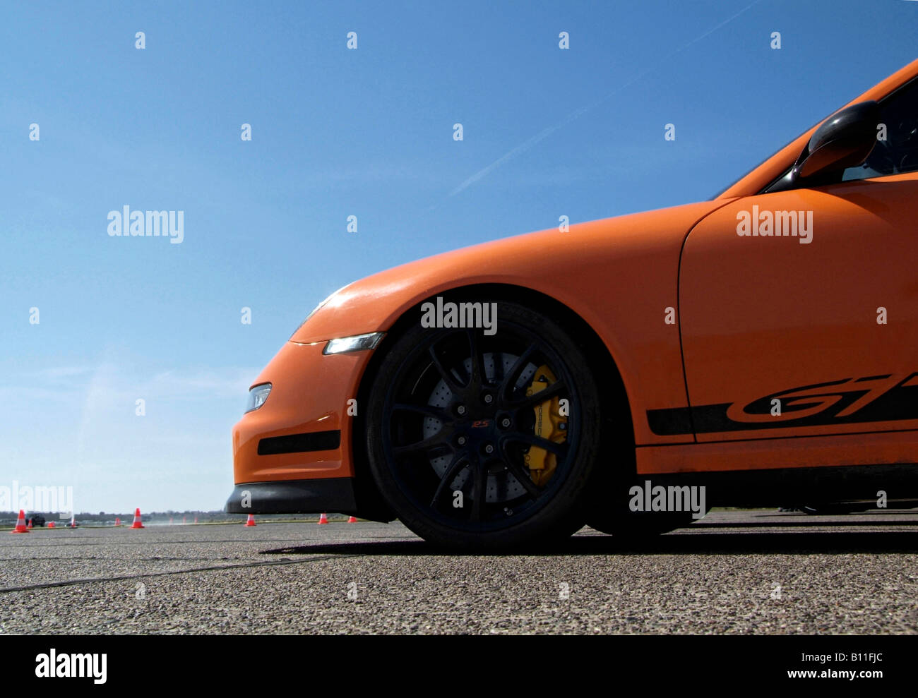 PORSCHE 911 GT3 RS orange (997) Stock Photo