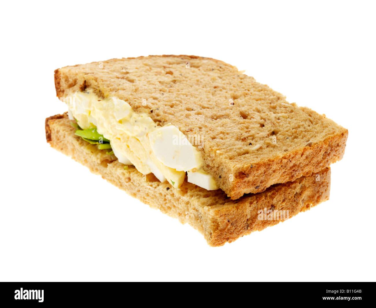 Wholemeal Egg Mayonnaise and Baby Watercress Sandwich Stock Photo Alamy