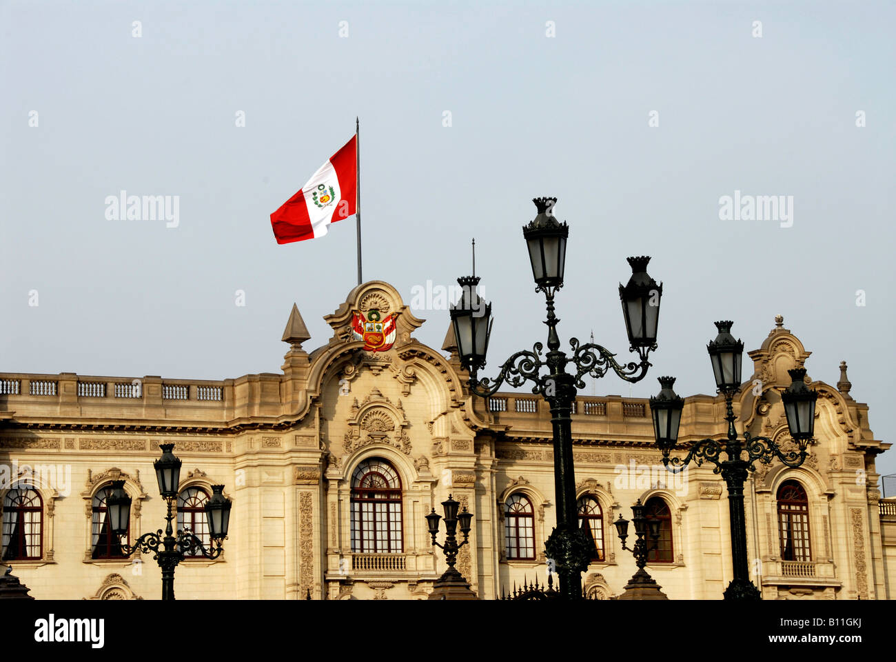 President Palace, plaza de armas, Lima, Peru Stock Photo