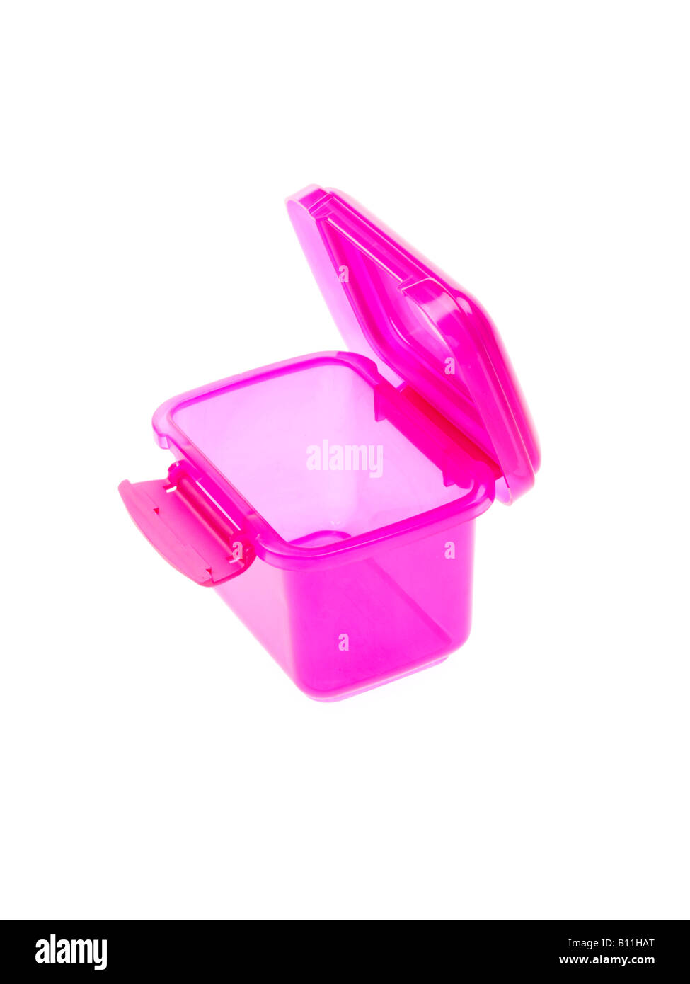 Pink Plastic Food Tubs Stock Photo Alamy