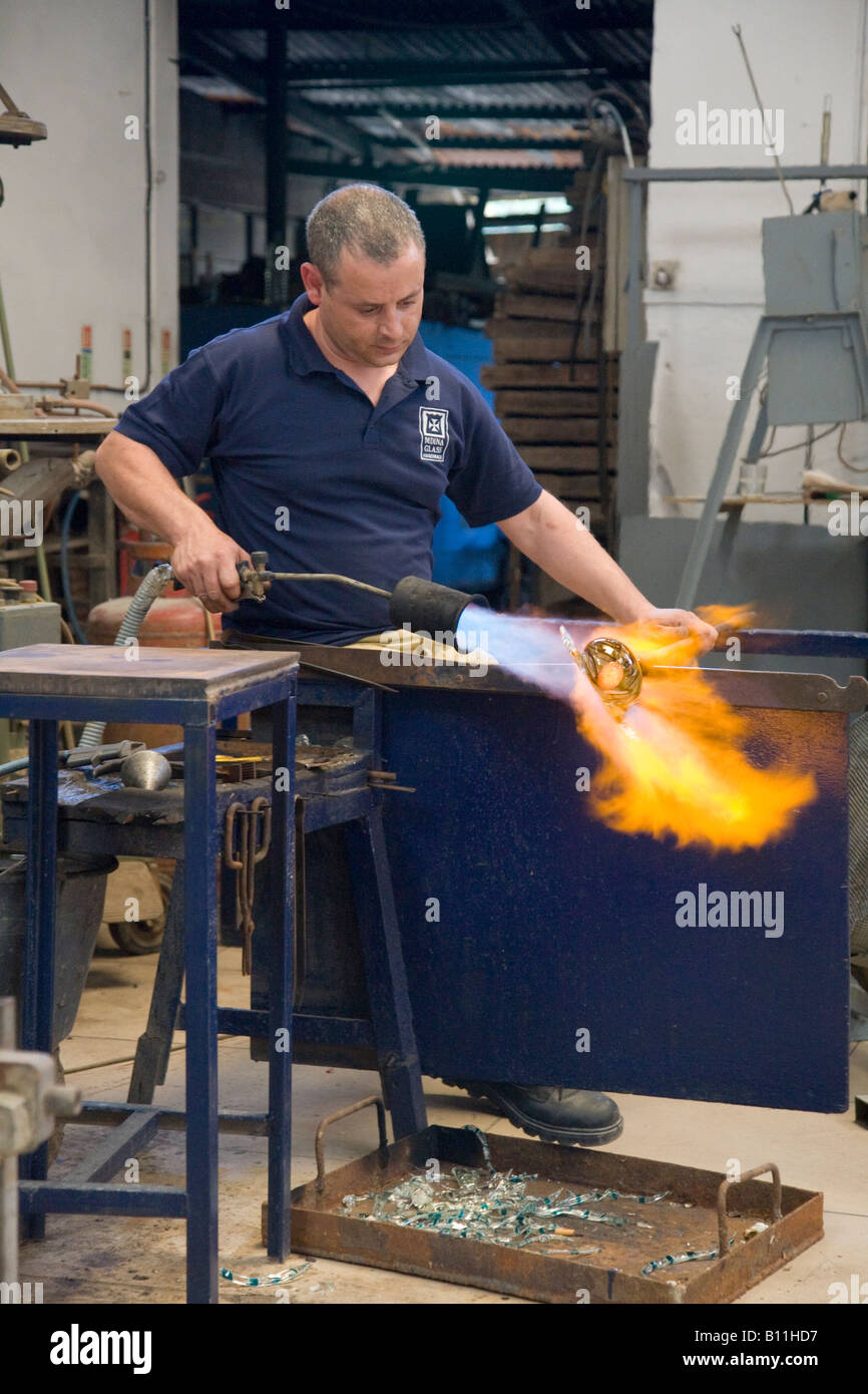 Red hot & kiln & molten glass Furnace. Glass kilns & glassmaking