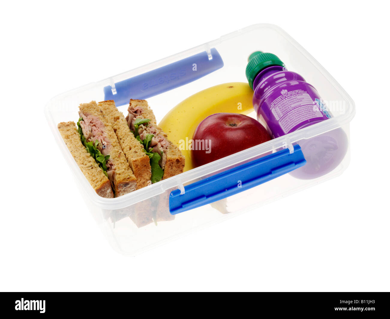 https://c8.alamy.com/comp/B11JH3/balanced-healthy-food-lunch-box-with-cut-sandwiches-fresh-fruit-and-B11JH3.jpg