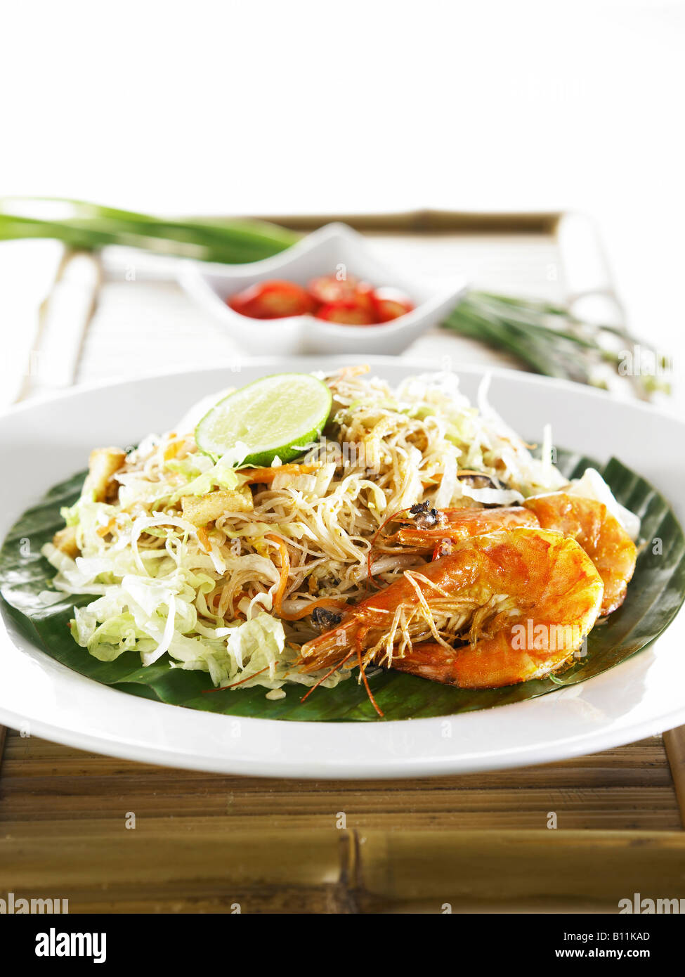 fried rice noodle with prawn Stock Photo - Alamy
