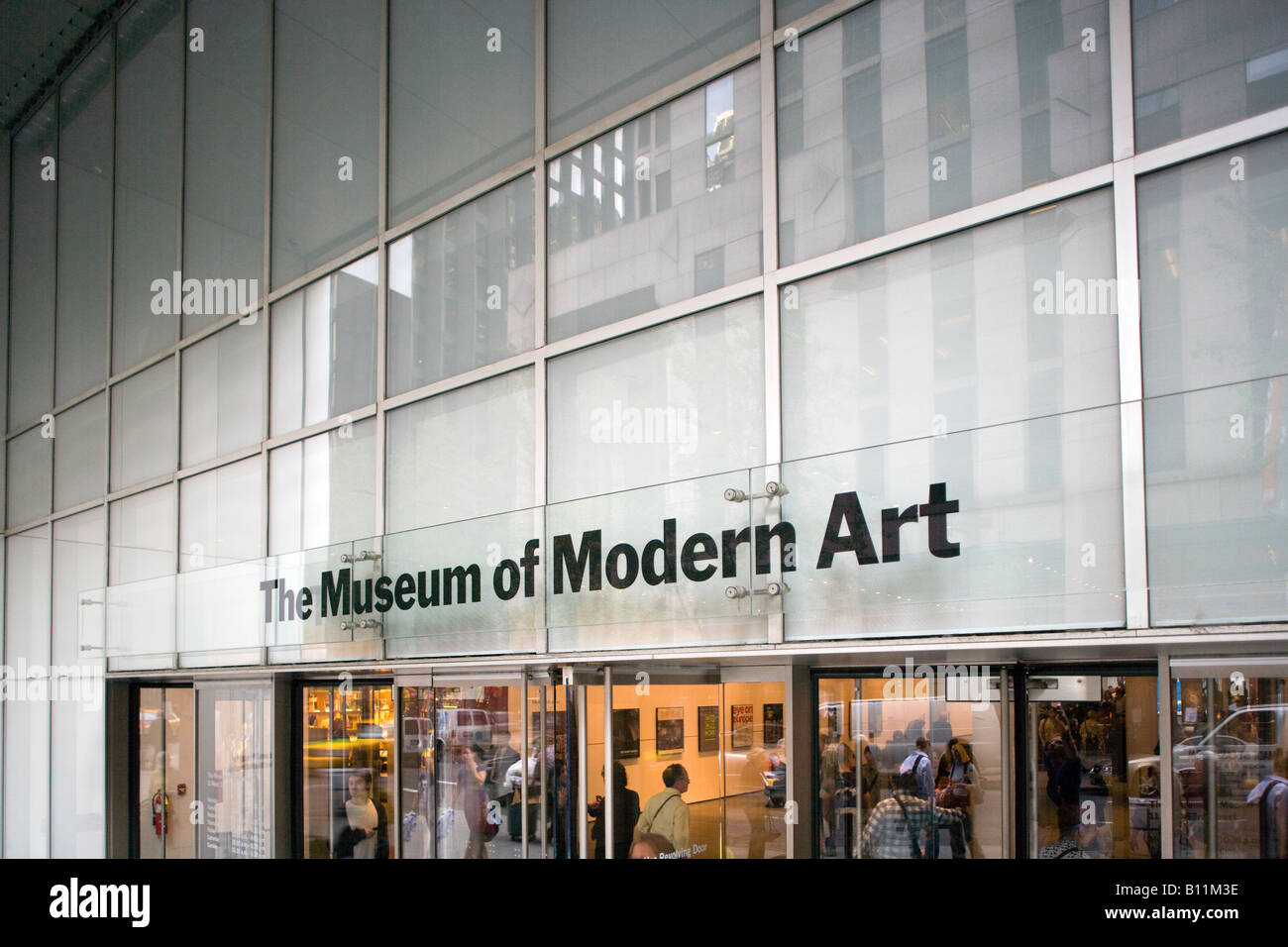 MOMA ENTRANCE SIGN MUSEUM OF MODERN ART MIDTOWN FIFTY THIRD STREET