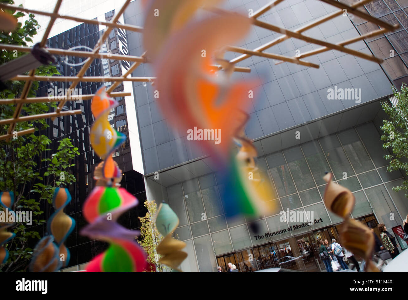 ENTRANCE MUSEUM OF MODERN ART MIDTOWN FIFTY THIRD STREET MANHATTAN NEW