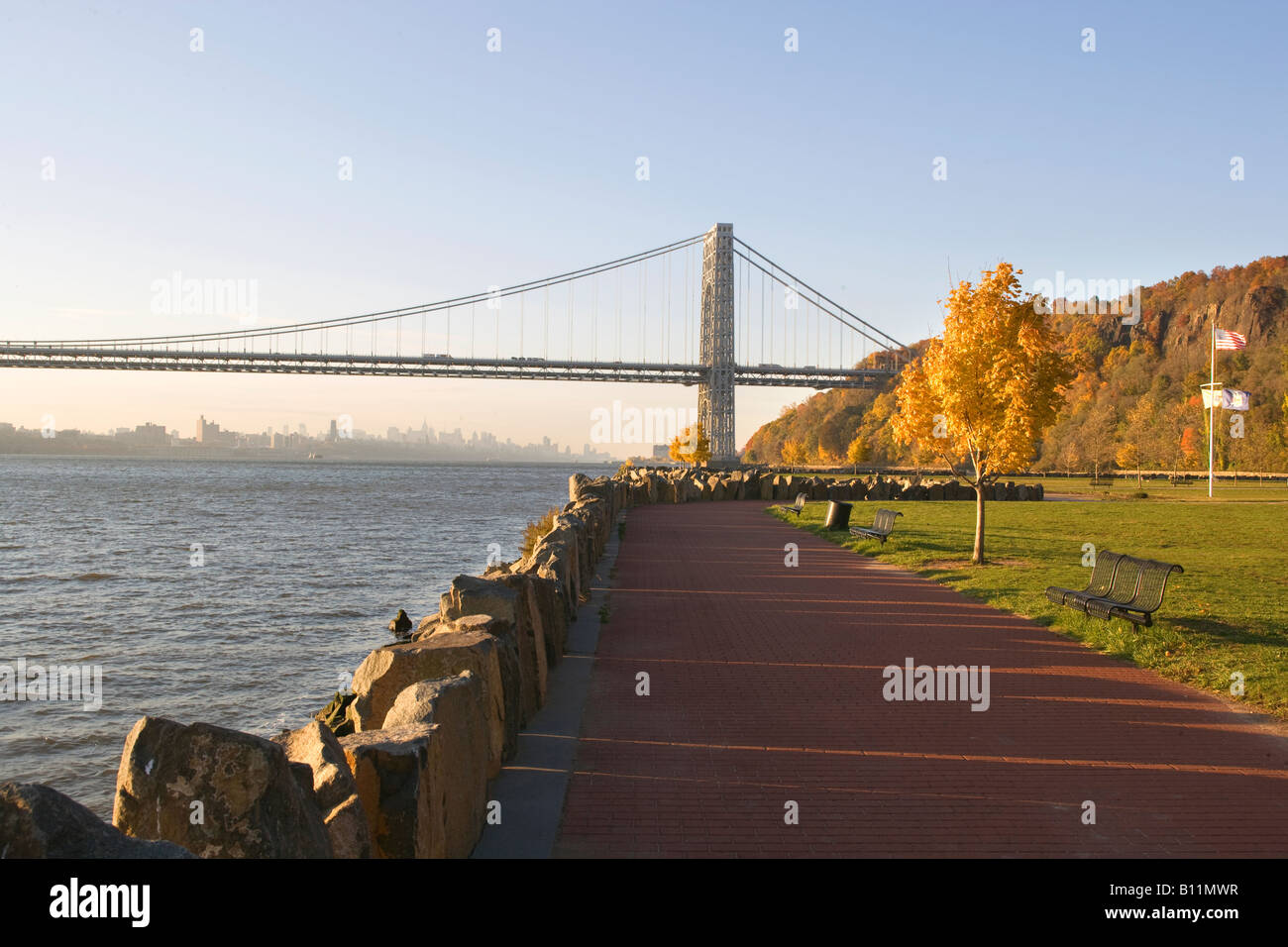 WASHINGTON BRIDGE (©CASS GILBERT 1931) PALISADES HUDSON RIVER