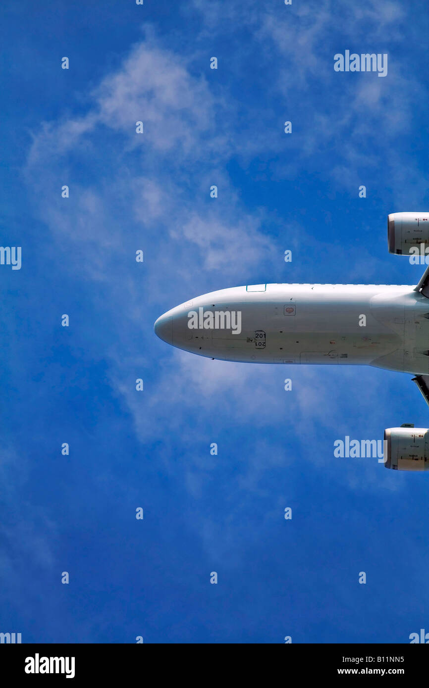 picture of the airplane blue sky Stock Photo - Alamy