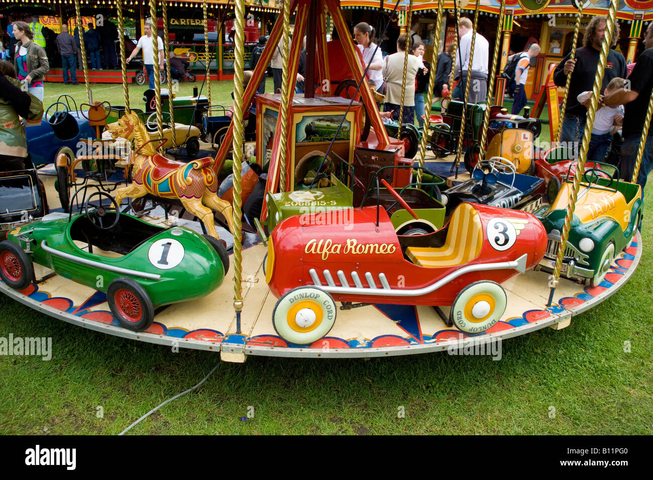 50s People Summer classic coconut throwing fair funfair helter skelter