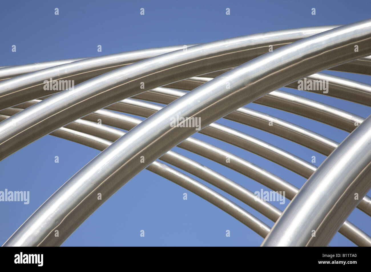 Metal Curve Design Stock Photo Alamy