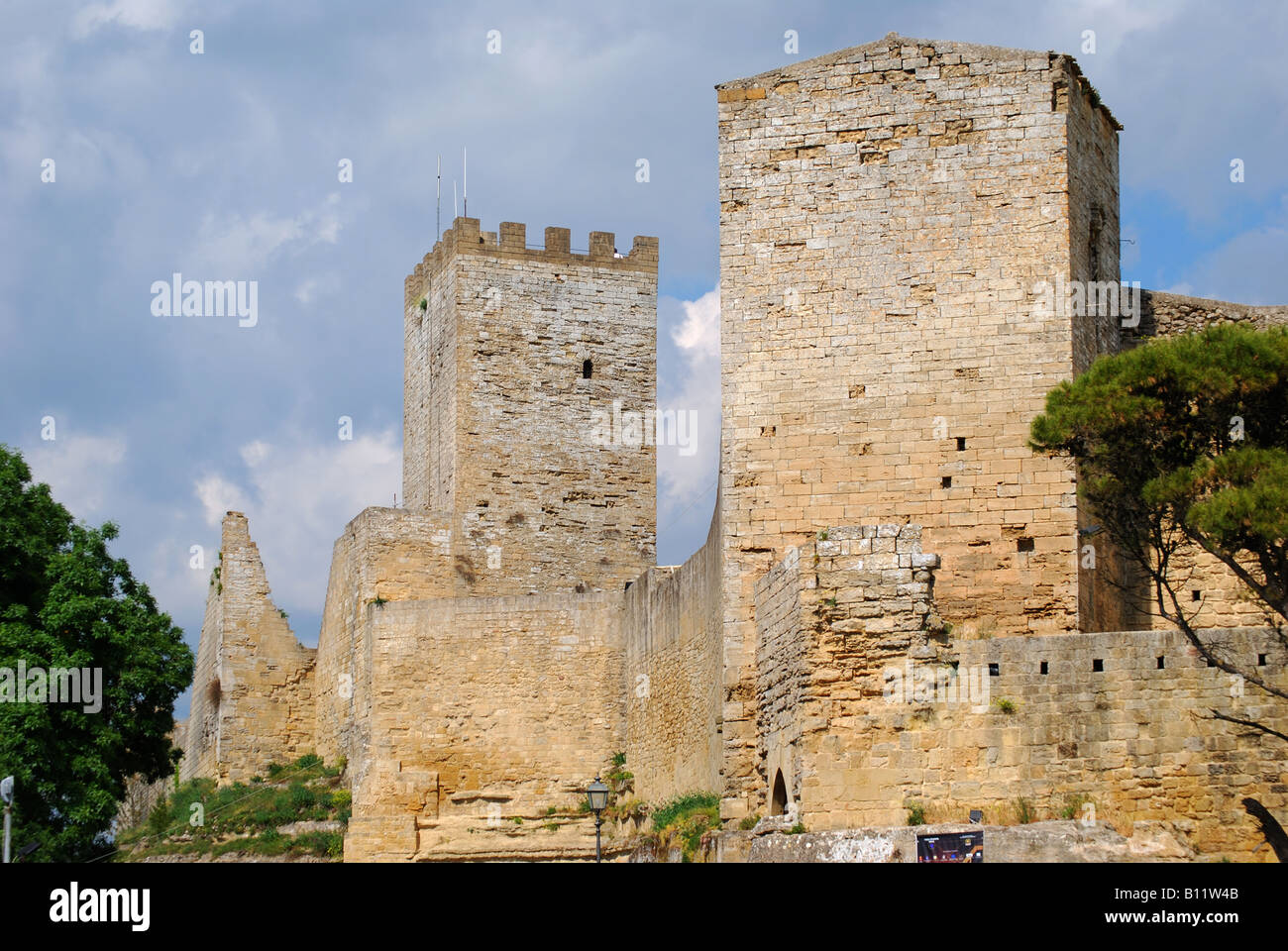 The Castello di Lombardìa, Citta di Enna, Enna Province, Sicily, Italy Stock Photo