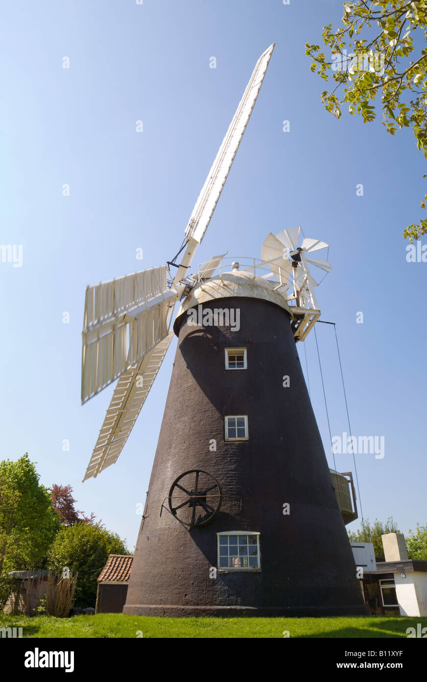 Fosters windmill, Swaffham Prior, Cambridgeshire, England Stock Photo