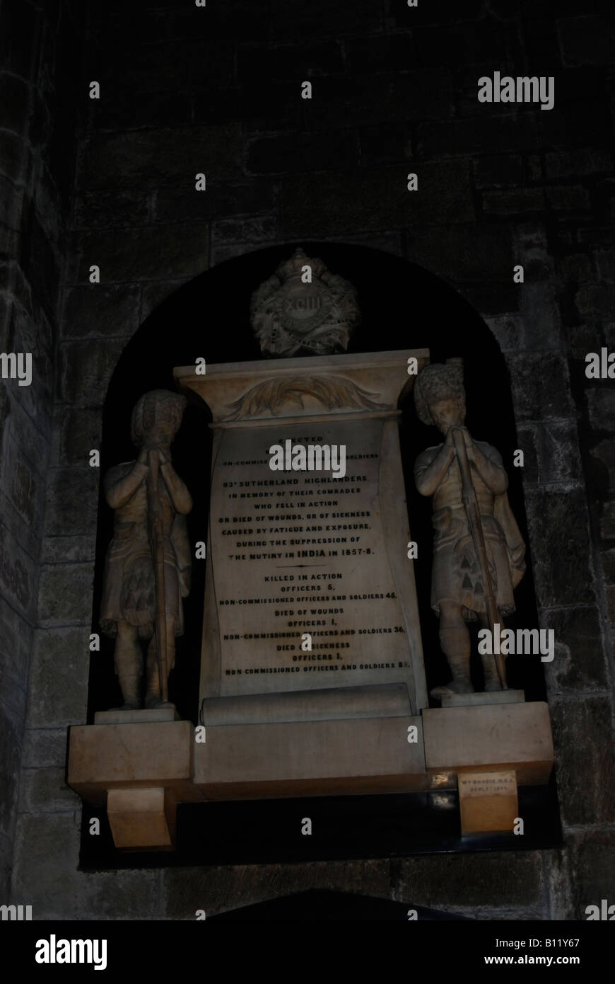 Indian Mutiny Monument Edinburgh Stock Photo