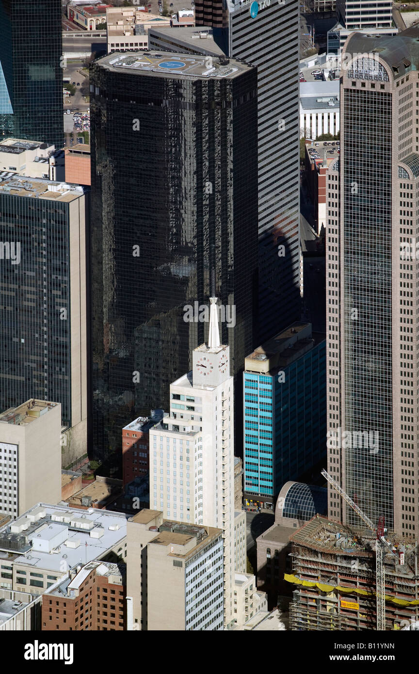 aerial above downtown Dallas Texas Stock Photo - Alamy