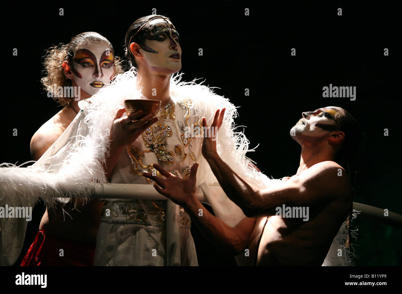 Performance of Roman Viktuk Theatre 'The Maids' ('Les Bonnes') by Jean Genet  Stock Photo - Alamy