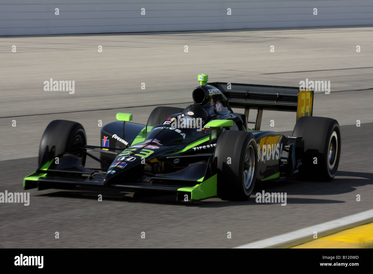 IndyCar Series Milwaukee Mile 2008 E J Viso Stock Photo Alamy