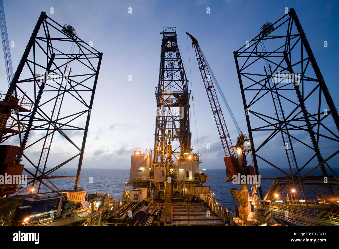 Ensco rig. Natuna Field. Sea South China Sea. Indonesia. Stock Photo