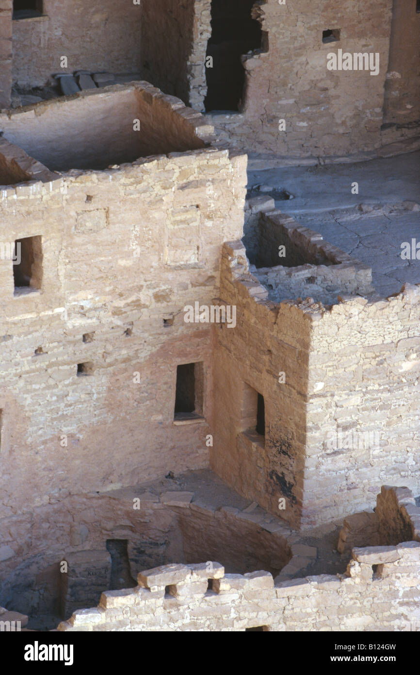 Cliff Palace Anasazi ruins Mesa Verde National Park Colorado USA Stock ...