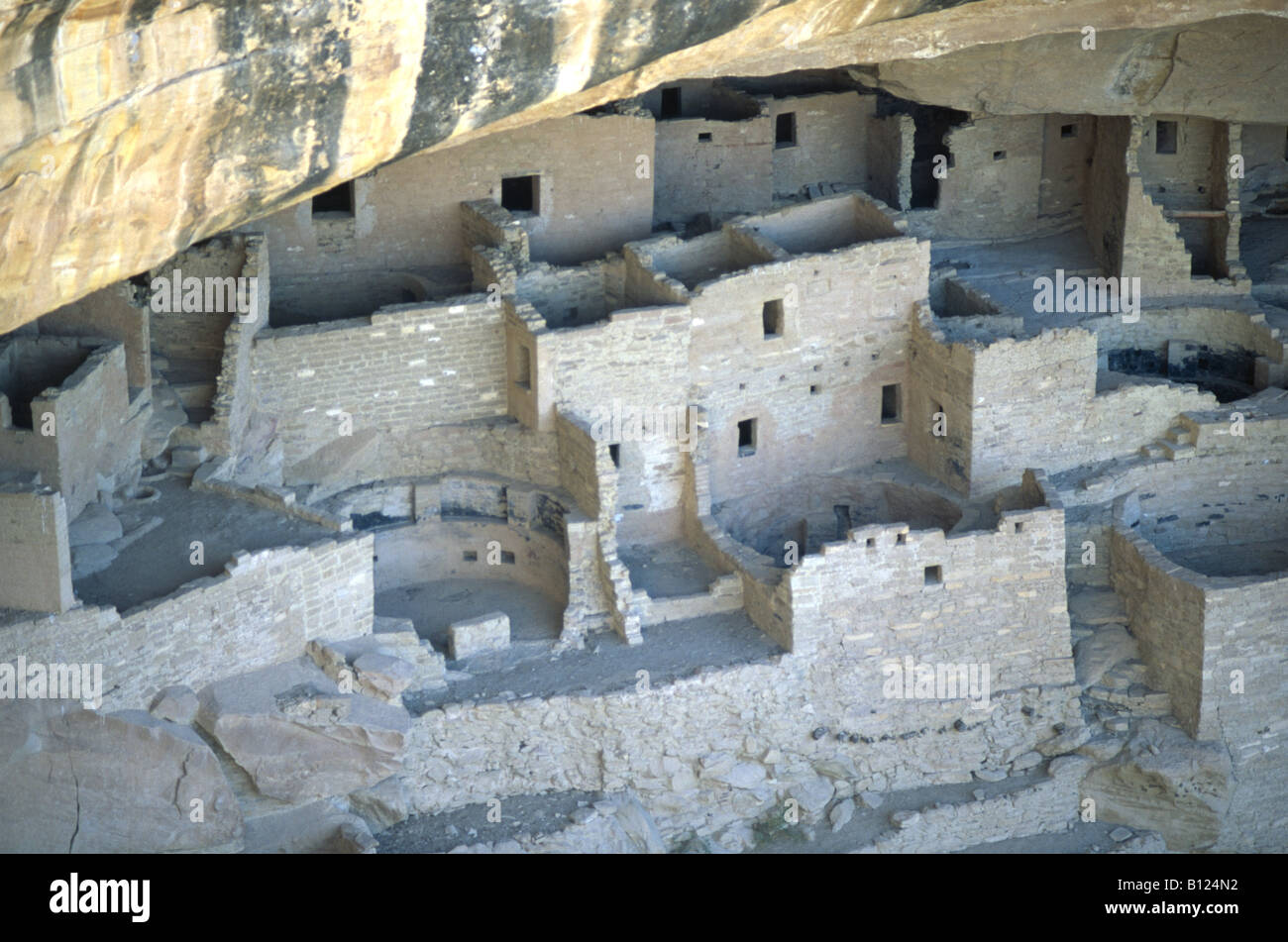 Cliff Palace Anasazi ruins Mesa Verde National Park Colorado USA Stock ...