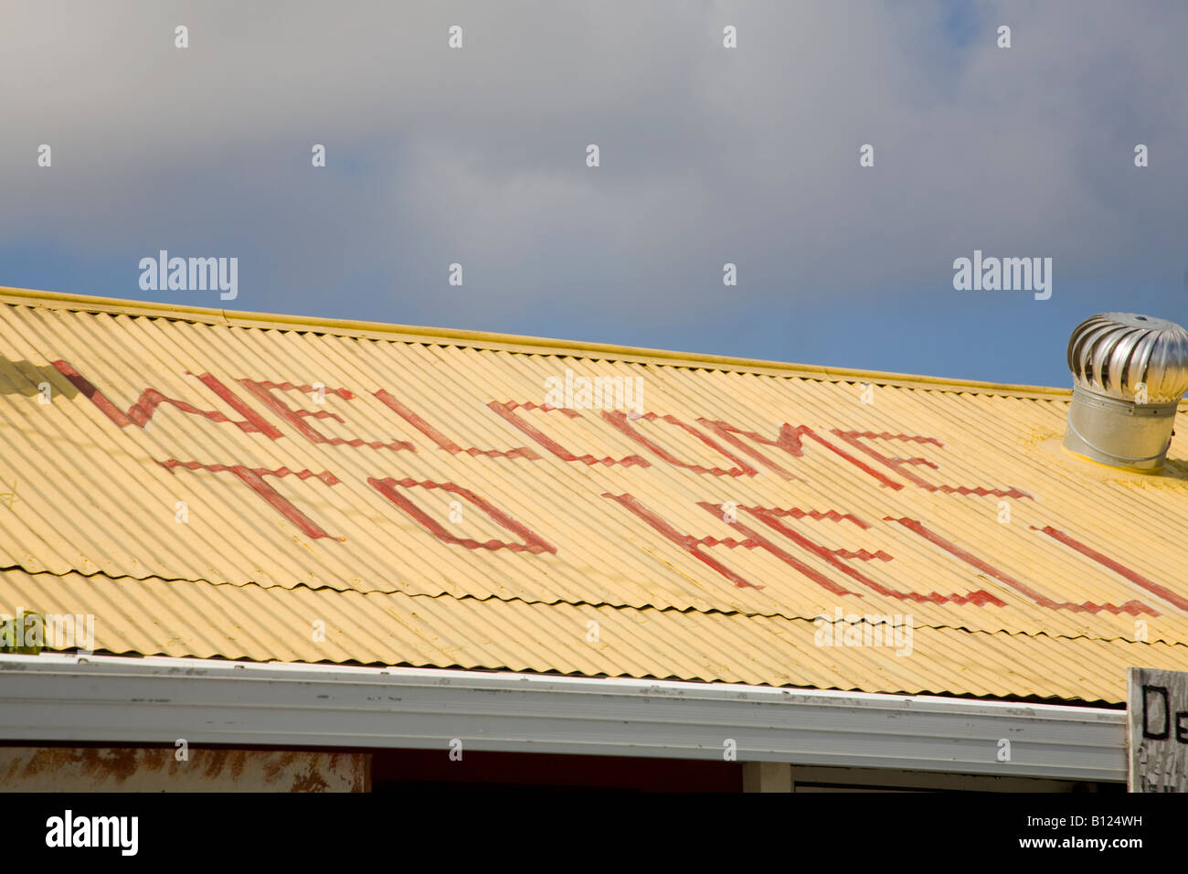 Welcome To Hell Sign Roof Of Building On Grand Cayman In The Cayman Stock Photo Alamy Welcome To Hell Sign Roof Of Building On Grand Cayman In The Cayman Stock Photo Alamy