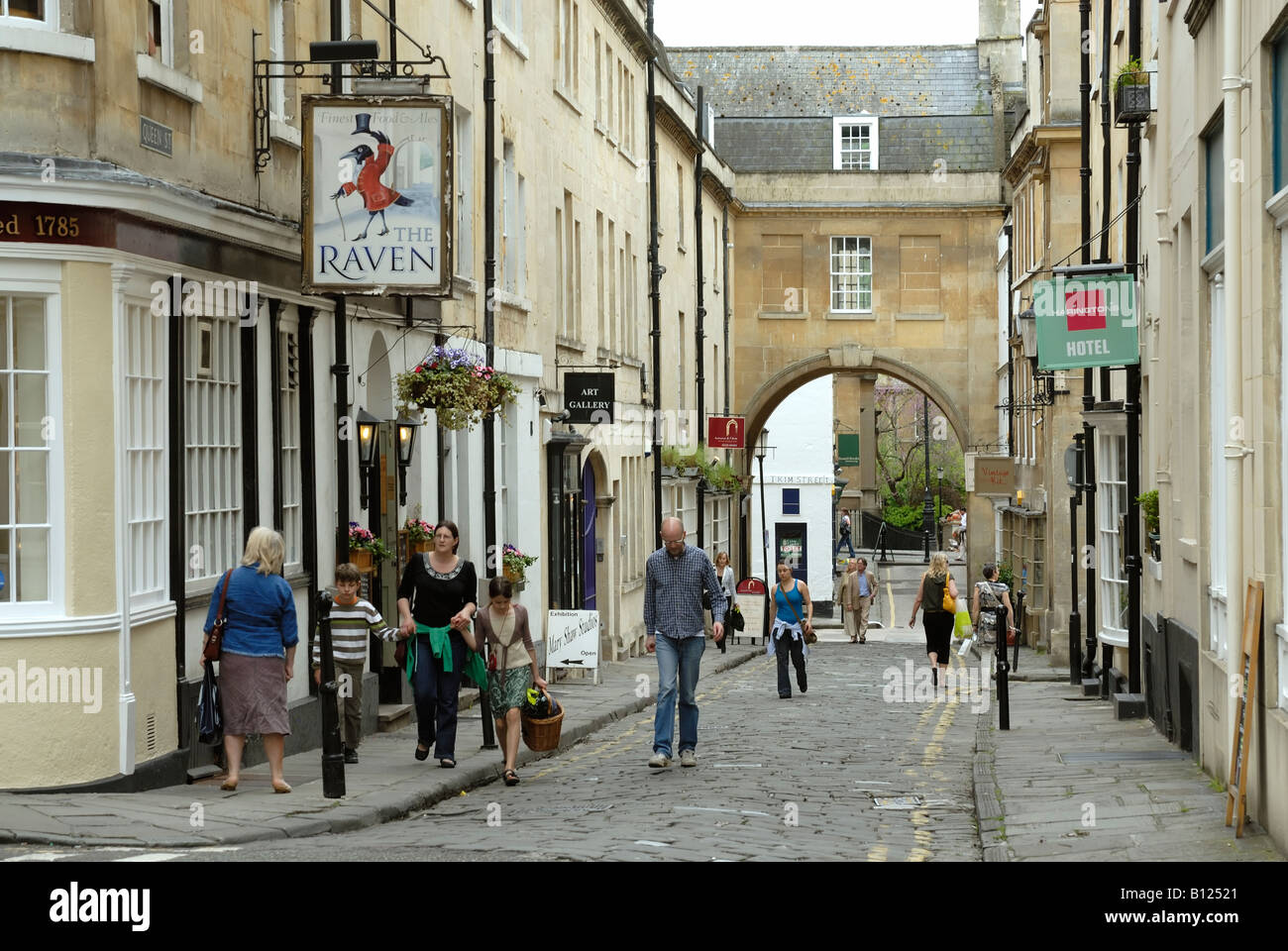 Queen Street, Bath, Somerset Stock Photo - Alamy