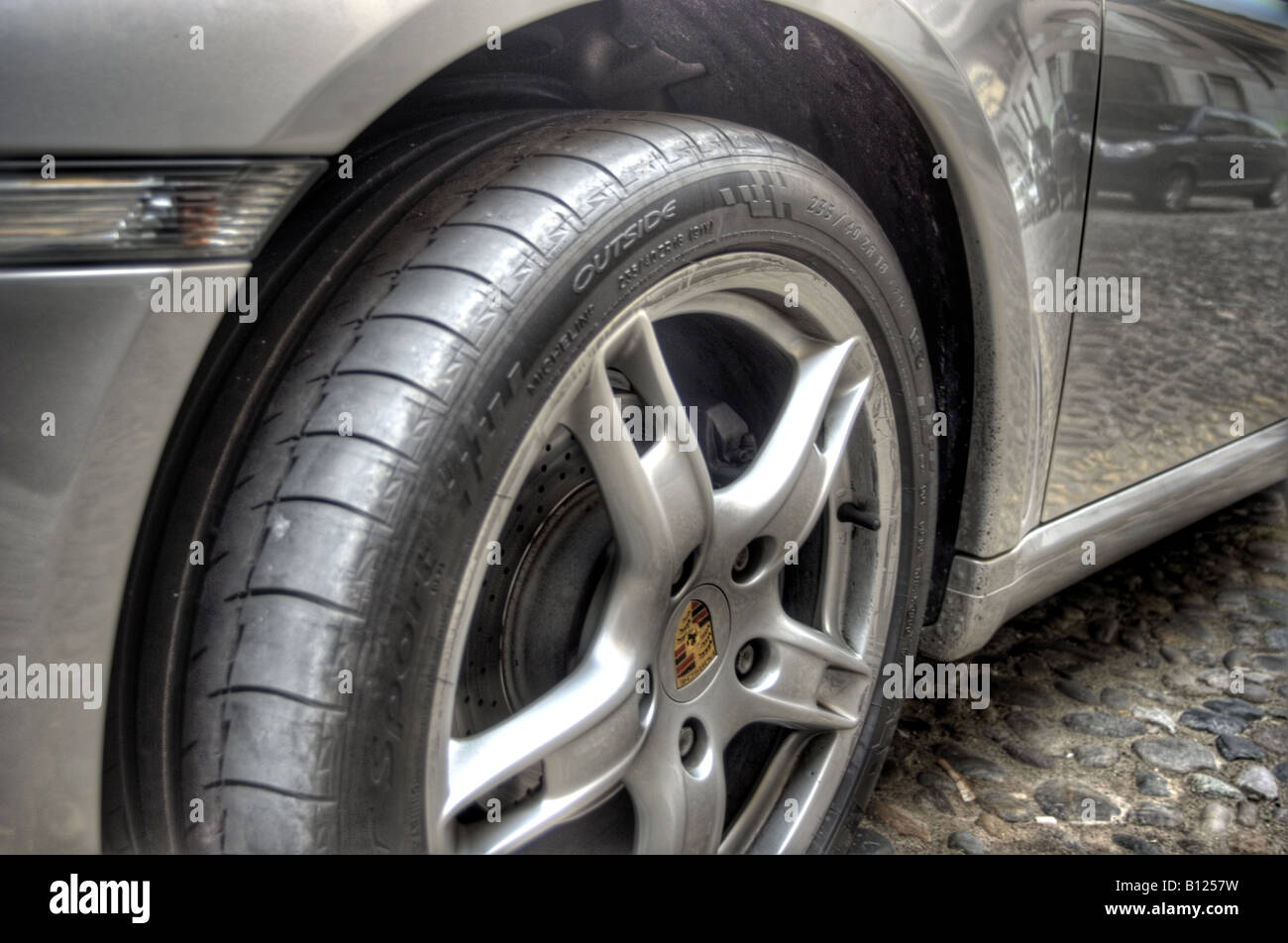 porsche wheel , detail Stock Photo Alamy