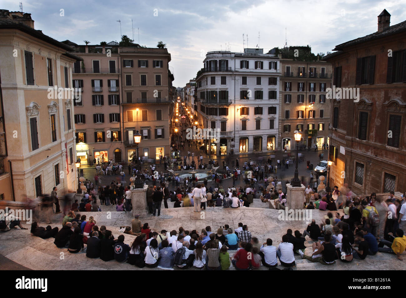 Spanish square, Rome Stock Photo Alamy