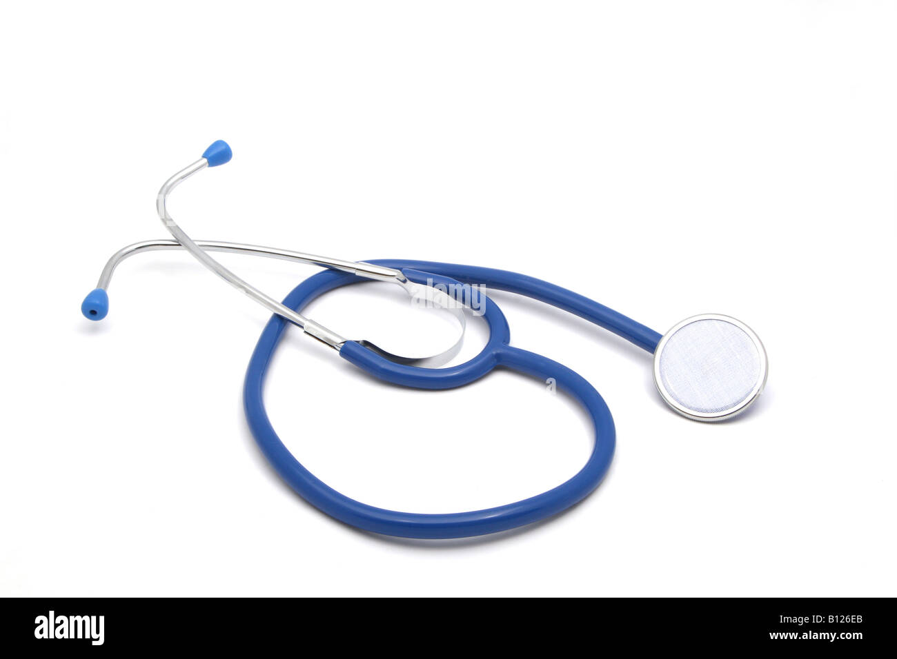 Simple Blue Stethoscope, 2007 Stock Photo