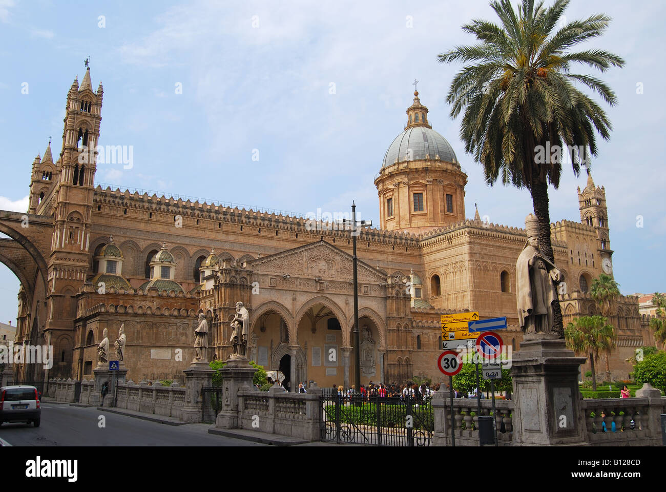 Palermo Cathedral, Corso Vittorio Emanuele, Palermo, Palermo Province, Sicily, Italy Stock Photo