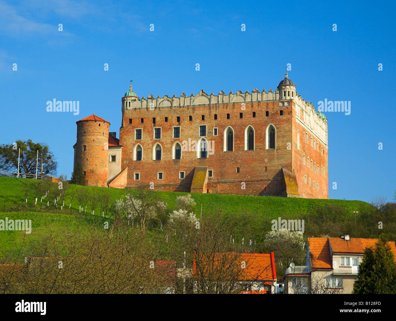 The castle in Golub Dobrzyn Poland Stock Photo