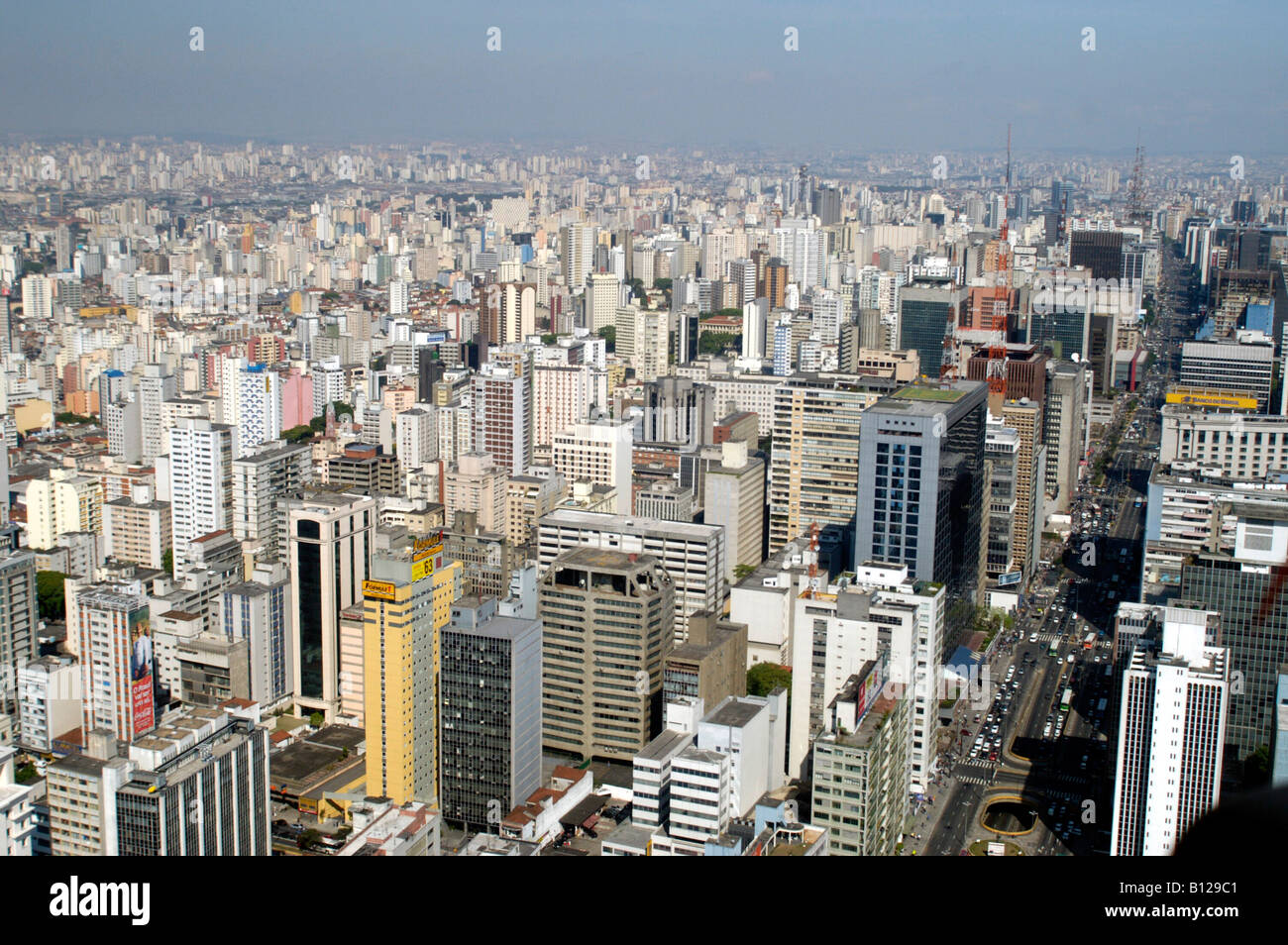 Aerial View Of The City Of Sao Paulo Brazil 10 08 04 Stock Photo - Alamy