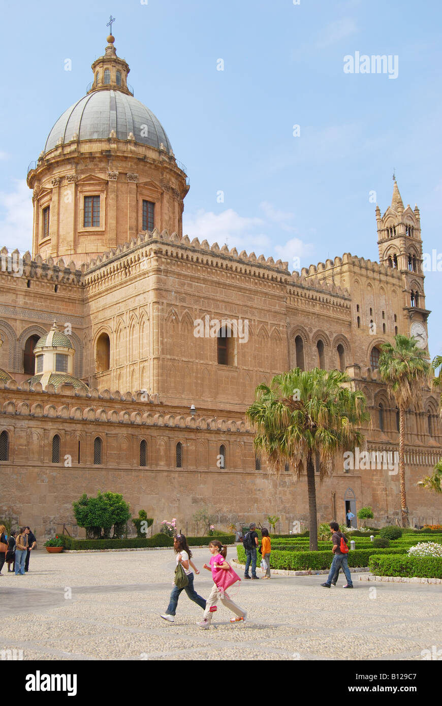 Palermo Cathedral, Corso Vittorio Emanuele, Palermo, Palermo Province, Sicily, Italy Stock Photo