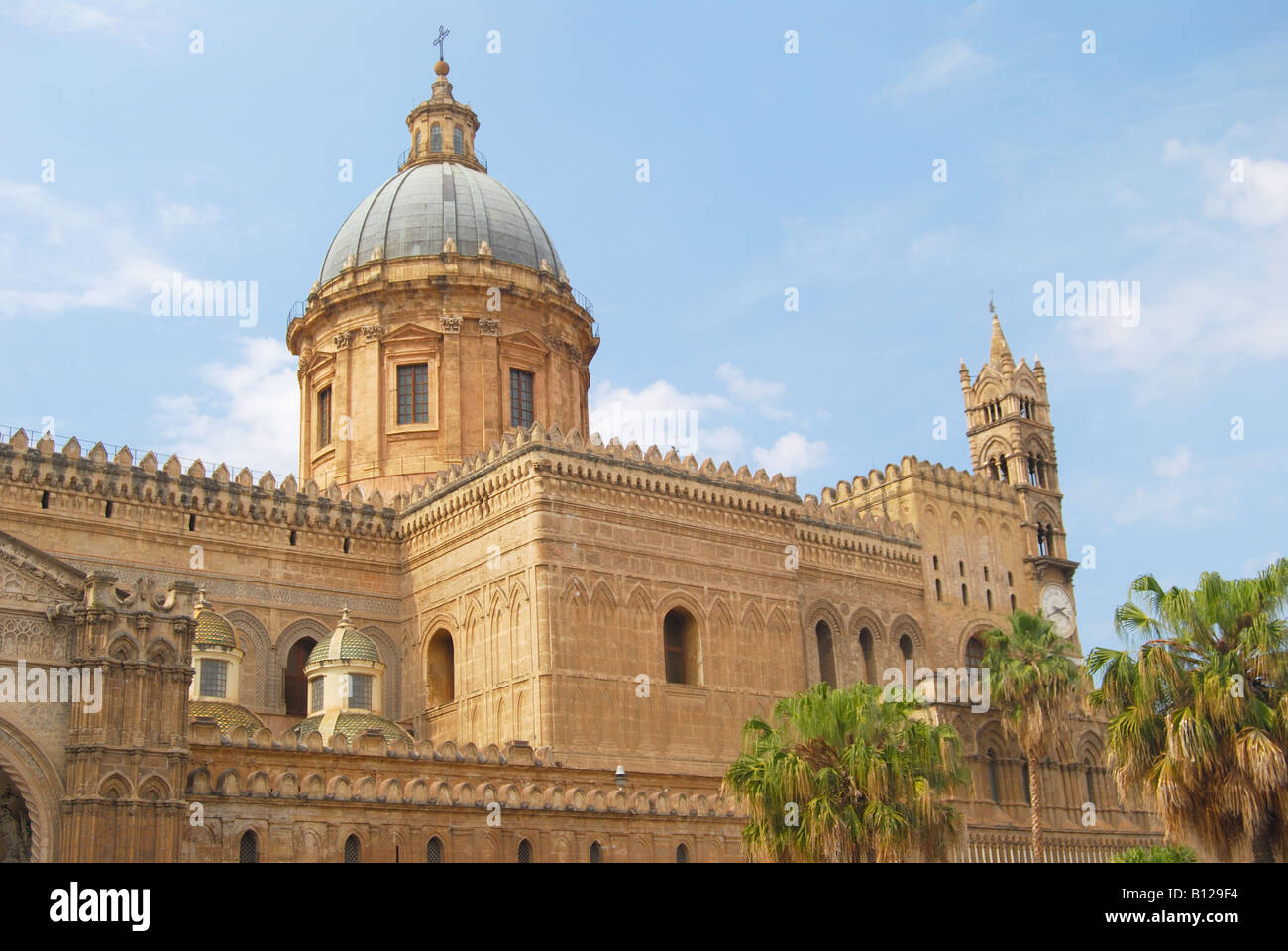Palermo Cathedral, Corso Vittorio Emanuele, Palermo, Palermo Province, Sicily, Italy Stock Photo