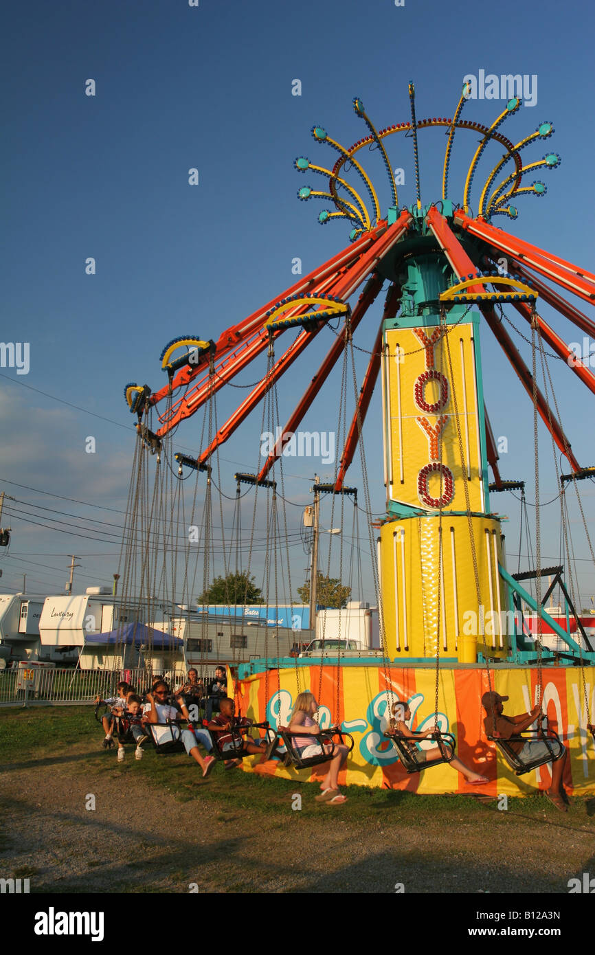 Carnival ride midway canfield fair hires stock photography and images